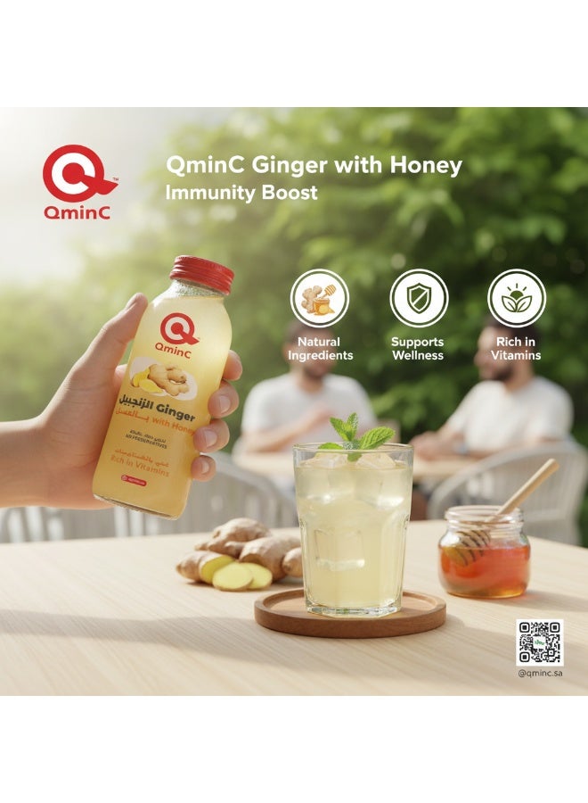 Qmin C Ginger with Honey Juice, 150ml – Natural Blend, No Added Sugar, Antioxidant-Rich Daily Wellness Drink, Pack of 6 - Image 4